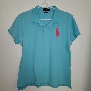 Polo Ralph Lauren The Skinny Polo - Tiffany Blue Color Xlarge